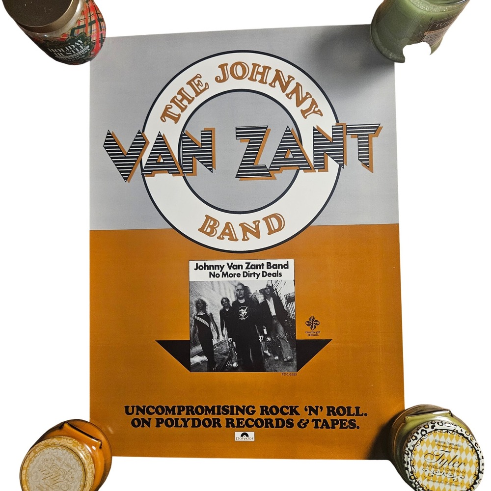 Johnny Van Zant Band No More Dirty Deals Vintage 1980 Promo Album Poster‎ 17x23